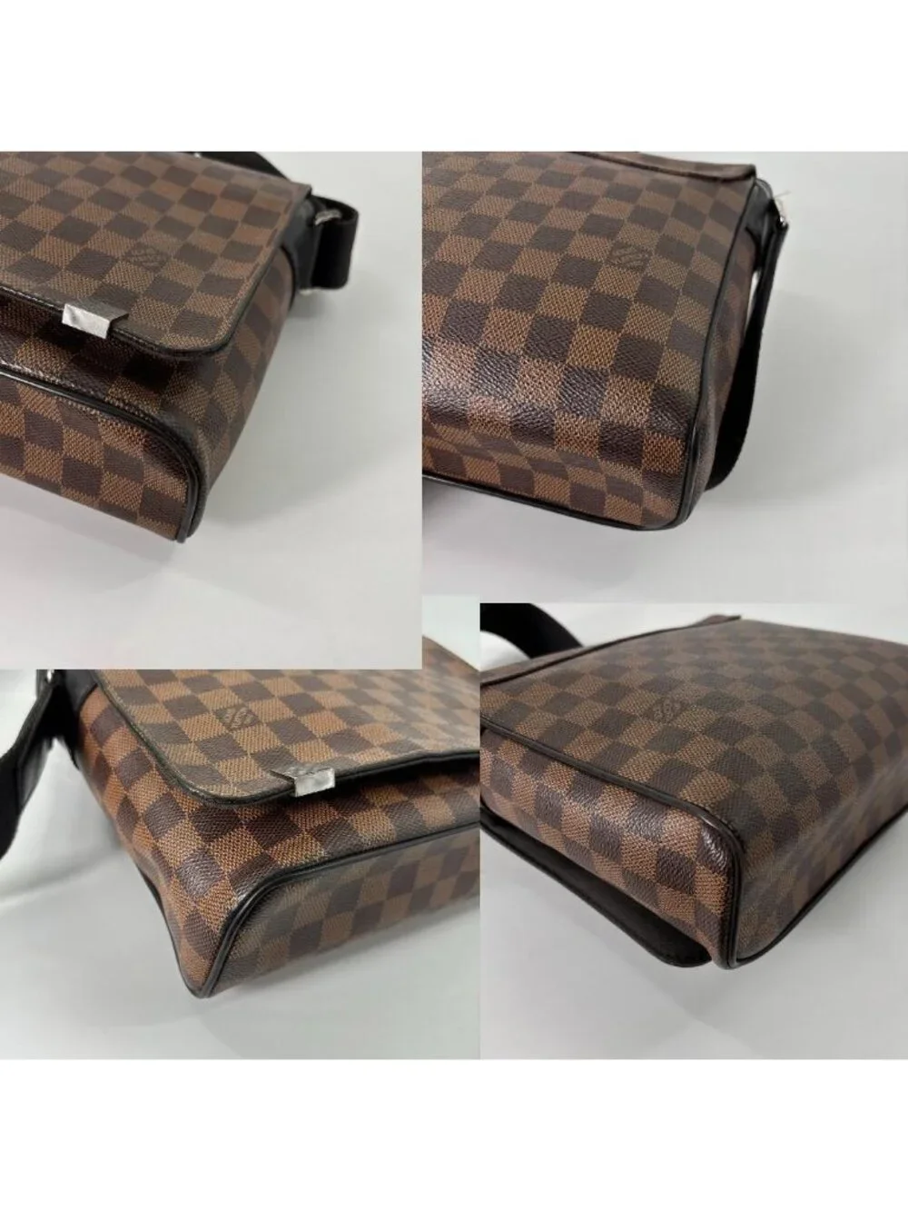 Louis Vuitton Super Damier District PM Shoulder Bag Brown